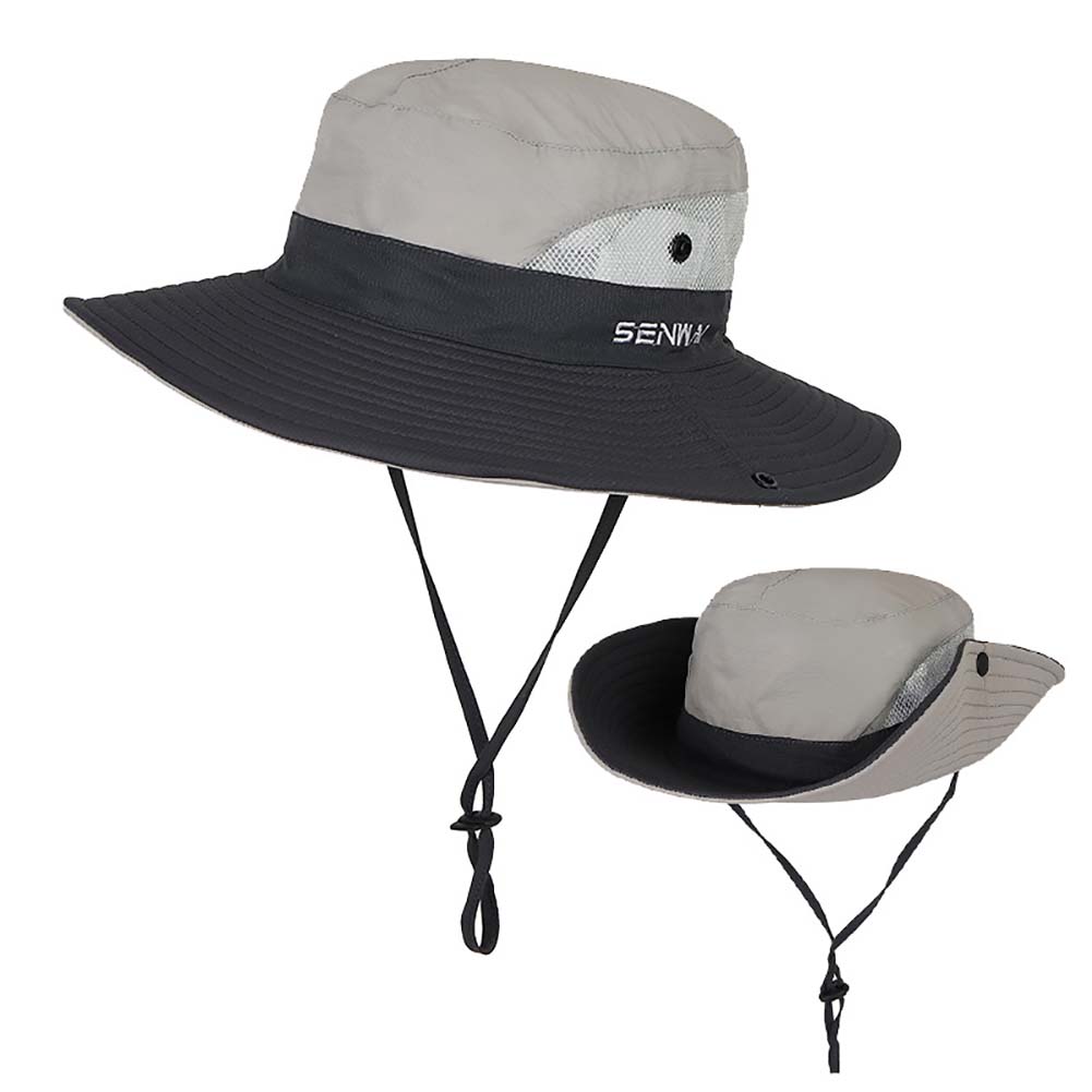 Women Beach Sun UV Protection Cap Wide Brim Bucket Fishing Ponytail Hole Hat USA - Picture 22 of 22